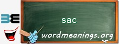 WordMeaning blackboard for sac